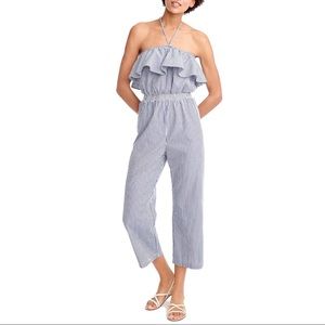 J. Crew Seersucker Jumpsuit